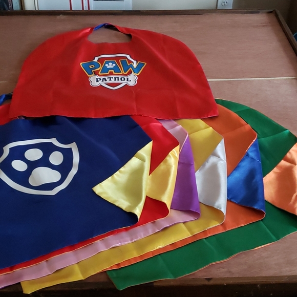 Paw Patrol Other - Paw Patrol Capes-Set of 7 & Face Masks for Each